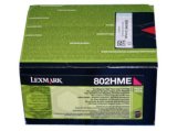 Lexmark 80C2HME tonerpatron 1 stk Original Magenta #1