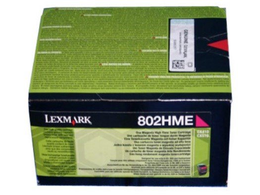 Lexmark 80C2HME tonerpatron 1 stk Original Magenta #1