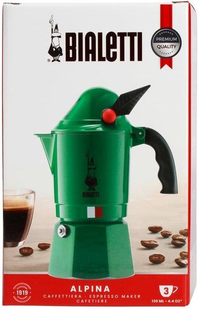 Bialetti Moka Break Alpina Moka gryde Grn #2
