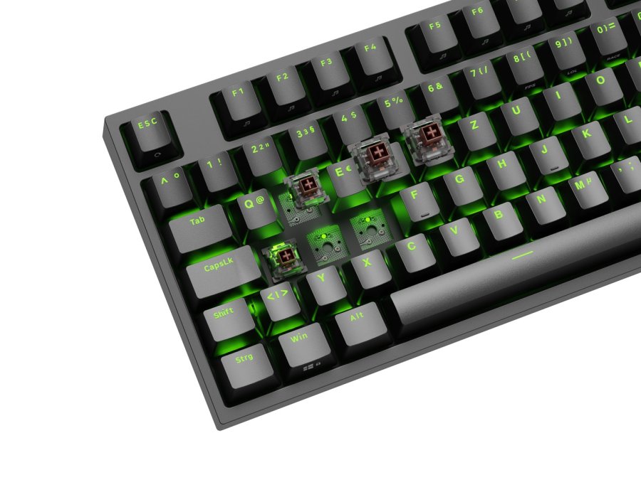 GENESIS Thor 404 TKL tastatur Spil USB QWERTZ Tysk Sort #10