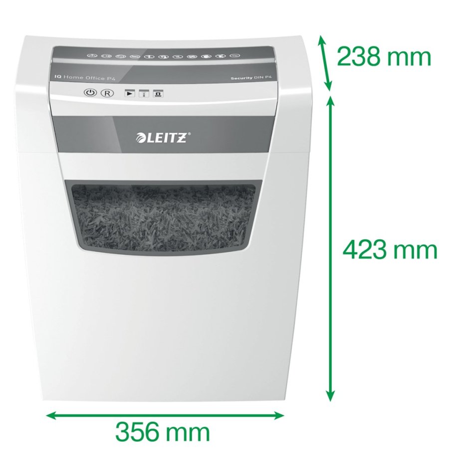 Leitz IQ Home Office P-4 papirmakulator Delvist makulering 22 cm Hvid #4