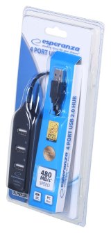 Esperanza EA116 interface hub 480 Mbit/s Sort #3