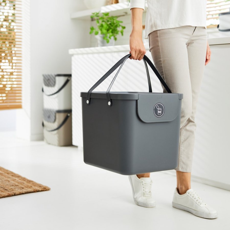 ROTHO Albula Anthracite - beholder til affaldssortering - 40l #2
