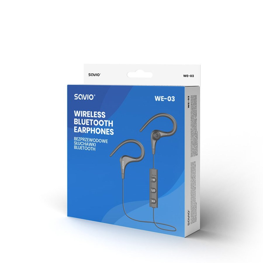 Bluetooth sportsheadset Savio WE-03 Sort #4