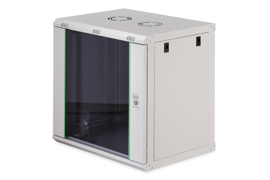 Digitus DN-19 12-U-EC stativ 12U V�gmonteret stativ Gr� #1