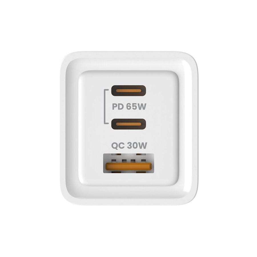 SAVIO LA-07 GaN 65W netoplader, USB, QC4.0+, PD 3.0, hvid #8