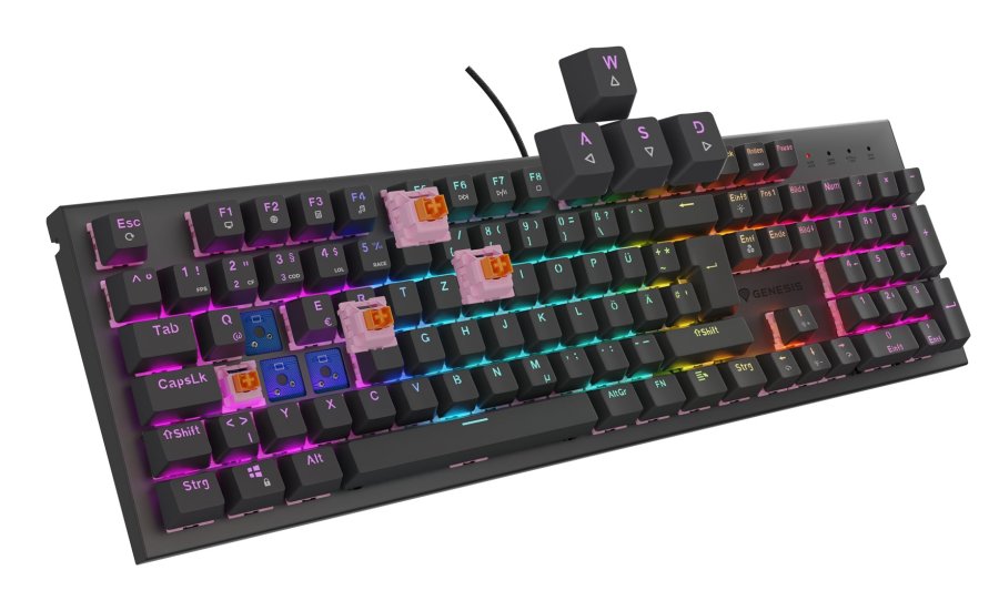 GENESIS NKG-2179 tastatur Spil USB QWERTZ Tysk Sort #9
