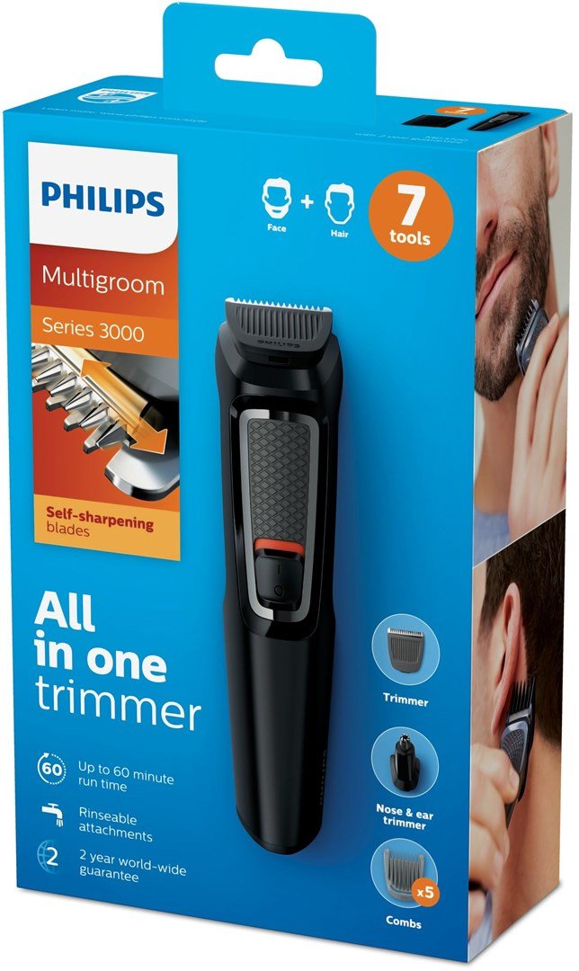 Philips MULTIGROOM Series 3000 7-i-1 med 7 redskaber, ansigt og hr #2