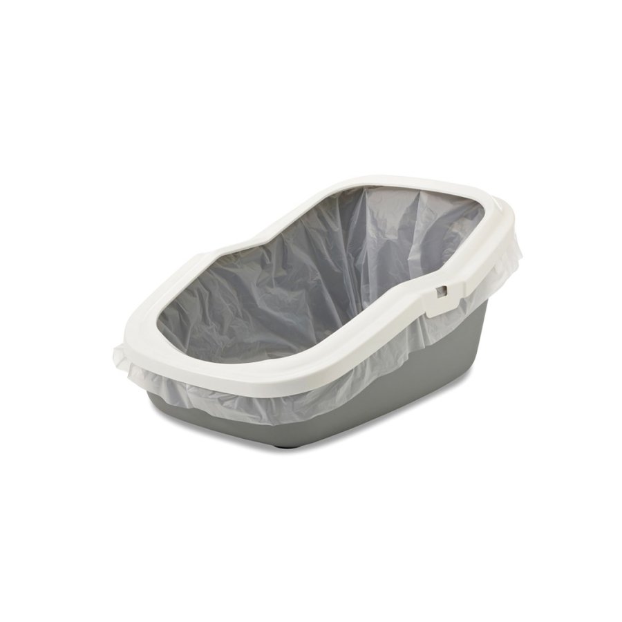 SAVIC ASEO Gr med hvid kant - ben kattebakke - 56x39x27,5 cm - 1 stk. #3