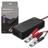 Qoltec 52665 Automatisk oplader til AGM GEL STD-batterier | 24V oplader | 2A | 48W | LED | 1,8m kabel #1