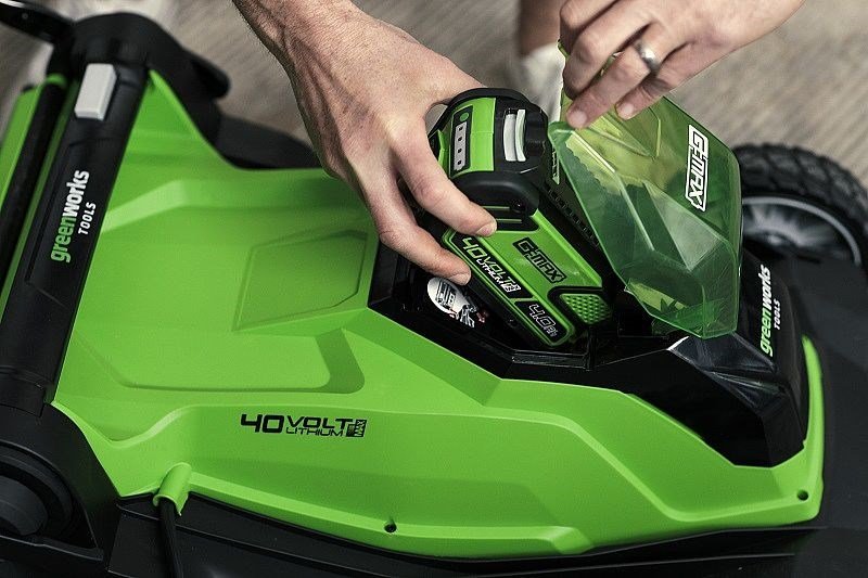 Ledningsfri pl�neklipper  40V 4Ah 41 cm Greenworks G40LM41K4 - 2504707UB #4