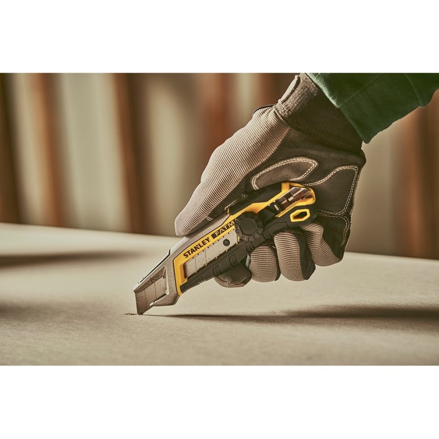 Stanley FMHT10592-0 hobbykniv Sort, Rustfrit stl, Gul Fast klingekniv #6