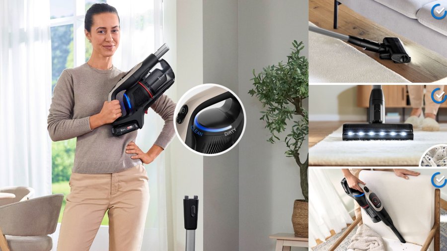 Bosch BCS931GAC stav st�vsuger & elektrisk kost Stick vakuum Batteri Dry HEPA Posel�s 0,4 L Grafit 3 At #10