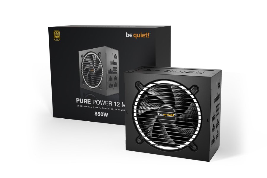 be quiet! Pure Power 12 M enhed til str�mforsyning 850 W 20+4 pin ATX ATX Sort #2