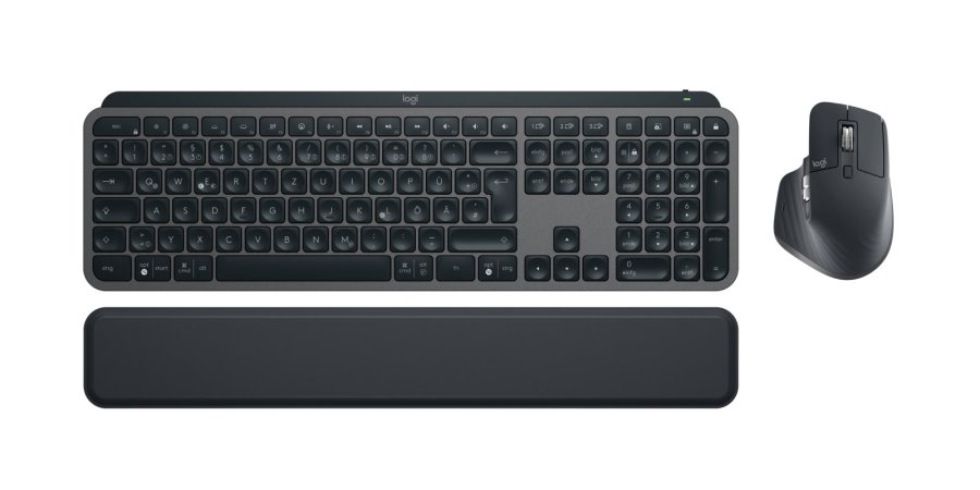 Logitech 920-011606 tastatur Mus inkluderet Kontor RF trdls + Bluetooth QWERTZ Tysk Grafit #4