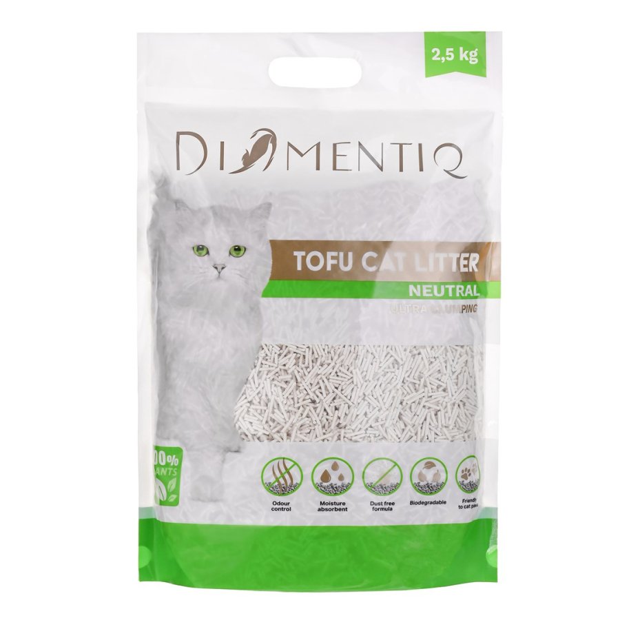 DIAMENTIQ Tofu Neutral Ultra clumping - plantegrus - 2,5 kg #3