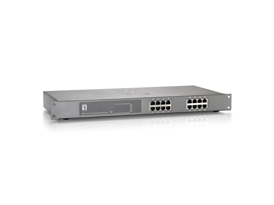 LevelOne FEP-1612W120 netv�rksswitch Fast Ethernet (10/100) Str�m over Ethernet (PoE) Gr� #2