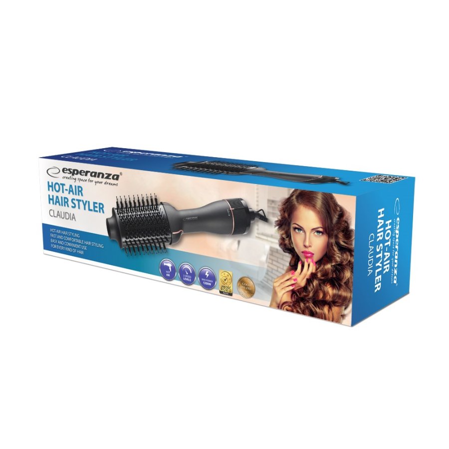Esperanza EBL015 hrstyler Varmluftsbrste Sort1200W #13