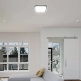 Plafond V-TAC VT-8630S overflademonteret 36W LED IP44 42x42cm bevgelsesdetektor 4000K 3820lm (SKU 76741) Sort #10