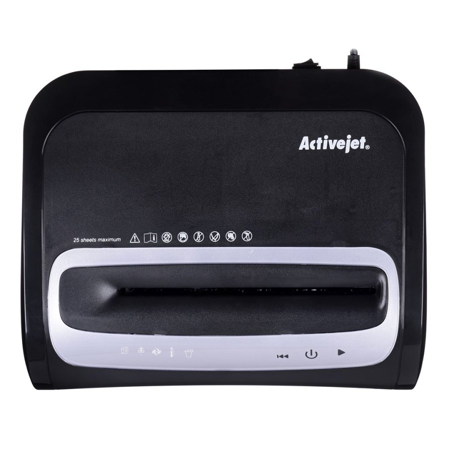 Activejet ASH-2502C papirmakulator Krydsmakulering 60 dB 22,8 cm Sort, Slv #4