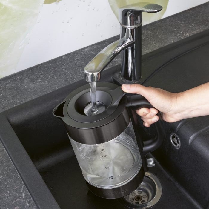 ProfiCook PC-WKS 1322 G elkedel 1,7 L 2200 W Sort, Transparent #2