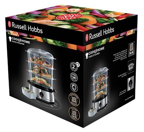 RUSSELL HOBBS Cook@Home 19270-56 dampkoger 9 l 800 W Slv, Sort #13
