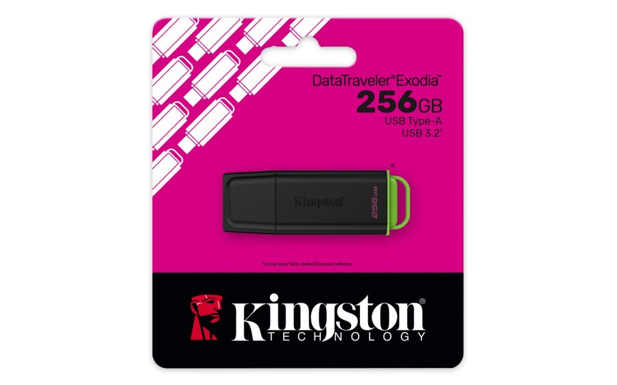 Kingston Technology DataTraveler Exodia USB-n�gle 256 GB USB Type-A 3.2 Gen 1 (3.1 Gen 1) Sort, Gr�n #6