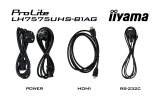 iiyama LH7575UHS-B1AG skilte display Digital fladpaneldisplay 190,5 cm (75