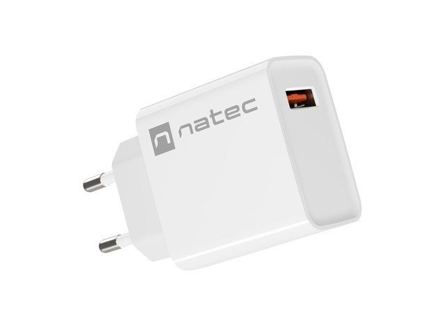 NATEC NETVRKSOPLADER RIBERA USB-A 18W HVID #6