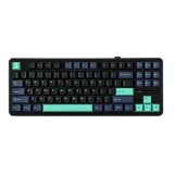 AULA Gasket F87 Pro Tastatur Sort Cyan Bl� GrayWoodV4 RGB #1