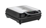 Teesa TSA3224 vaffeljern 4 vaffel/vafler 1100 W Sort, Rustfrit stl #1