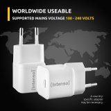Intenso 7803032 oplader til mobil enhed Strmbank, Tablet, Telefon, Universel Hvid Vekselstrm Hurtig opladning Indendrs #7