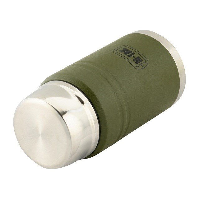 M-Tac UN-R02-750A Termos til mad med sammenklappelig ske i rustfrit stl, 750 ml, olivenfarvet #3