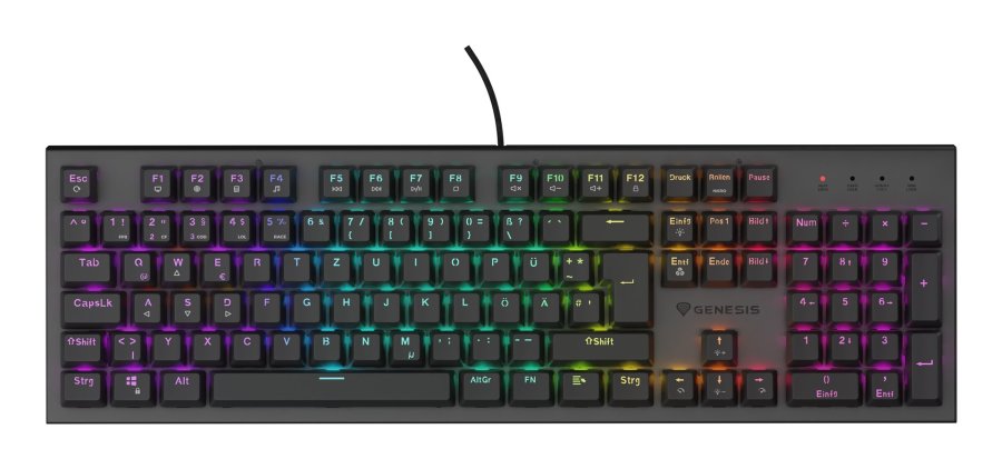 GENESIS Thor 303 tastatur Spil USB QWERTZ Tysk Sort #5