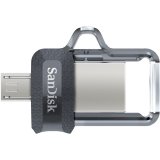 SanDisk Ultra Dual m3.0 USB-ngle 128 GB USB Type-A / Micro-USB 3.2 Gen 1 (3.1 Gen 1) Sort, Slv, Transparent #2