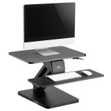 Skrivebordsstativ til tastatur og skrm eller brbar computer MACLEAN MC-882 til stende/siddende arbejde Sort #6