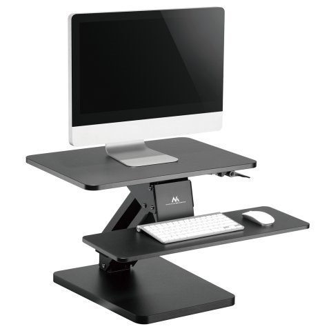 Skrivebordsstativ til tastatur og skrm eller brbar computer MACLEAN MC-882 til stende/siddende arbejde Sort #6