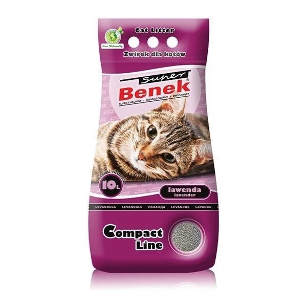 Certech Super Benek Compact Lavender - klumpende kattegrus 10l #1