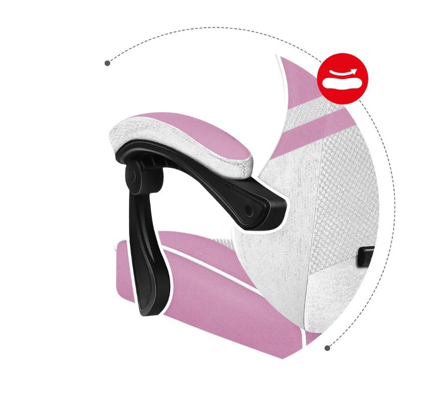 Huzaro Force 4.4 Pink Mesh gaming-stol #11