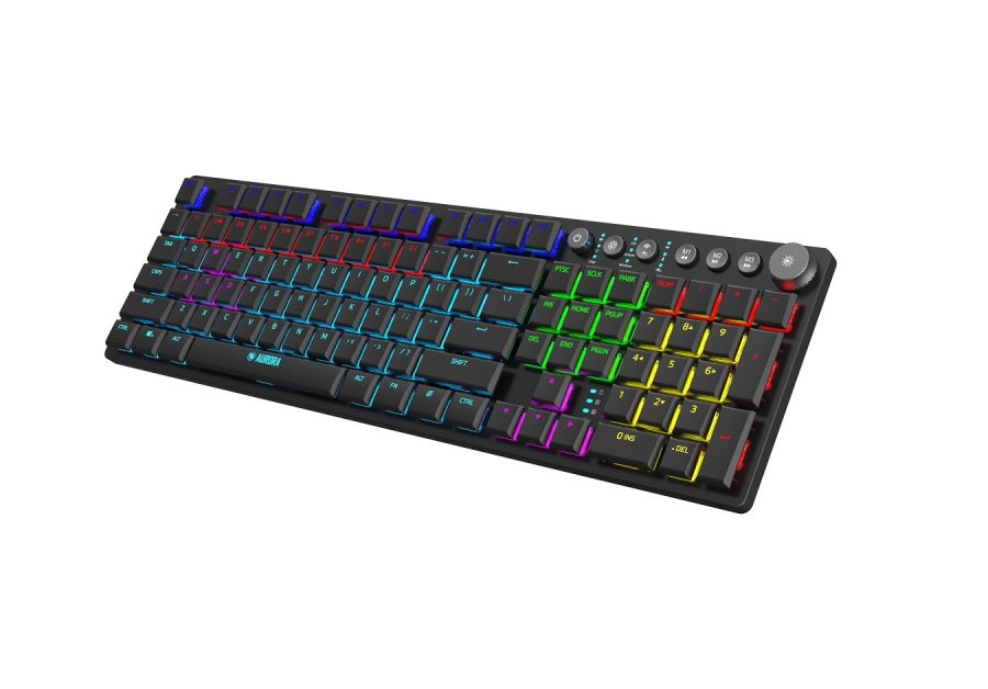 iBox AURORA K-6 tastatur Universel RF trdls + Bluetooth QWERTY Engelsk Sort #4