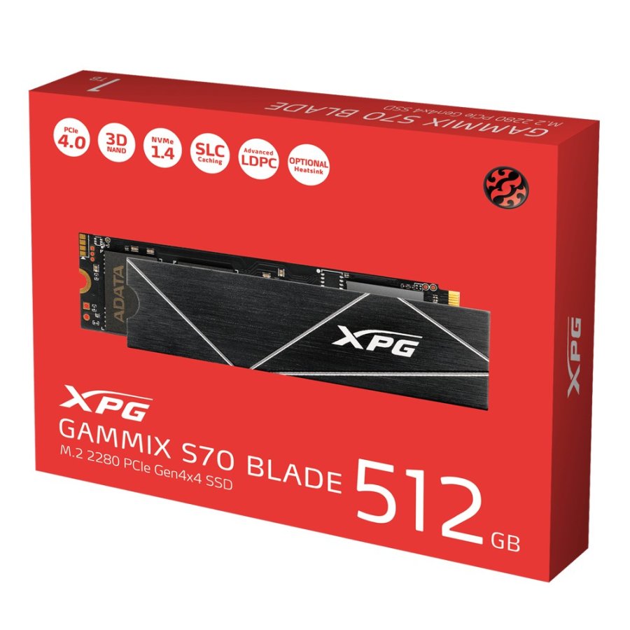 XPG GAMMIX S70 BLADE 512 GB M.2 PCI Express 4.0 NVMe 3D NAND #2