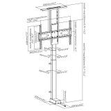 Elektrisk udtræksbeslag til Maclean, TUYA, 37'›-80‹', VESA 600x400, max 60 kg, MC-866T #8