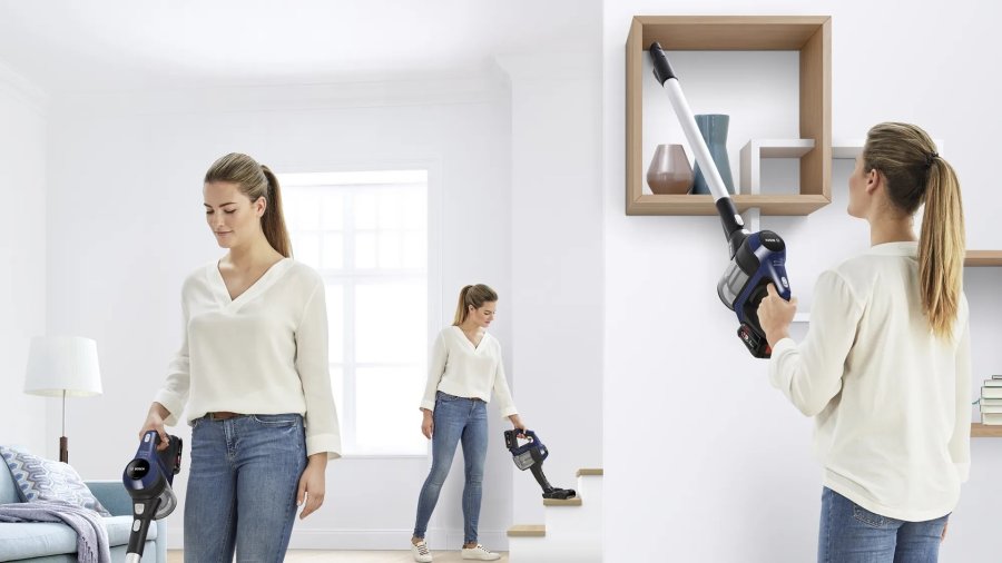 Bosch Serie 6 BCS611P4A stav stvsuger & elektrisk kost Batteri Dry Hygiejnefilter Posels 0,3 L Sort 2,5 At #2