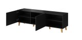 Cama RTV-skab PAFOS 150x42x52 Sort mat #8