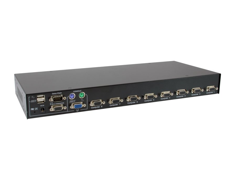 LevelOne KVM-3208 KVM Switch Stativ-montering Sort #2