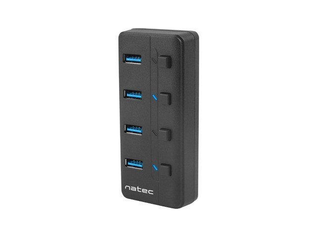 NATEC HUB USB 3.0 MANTIS 2 4-PORT MED SWITCH+STRMFORSYNING #3