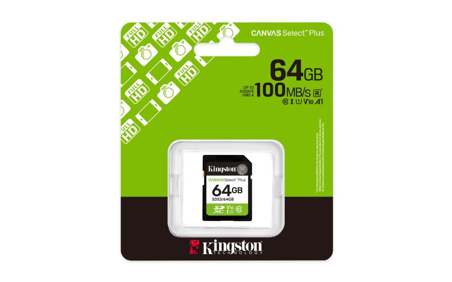 Kingston Technology 64 GB SDXC Canvas Select Plus Gen3 100 MB/s C10 UHS-I U1 V10 #3