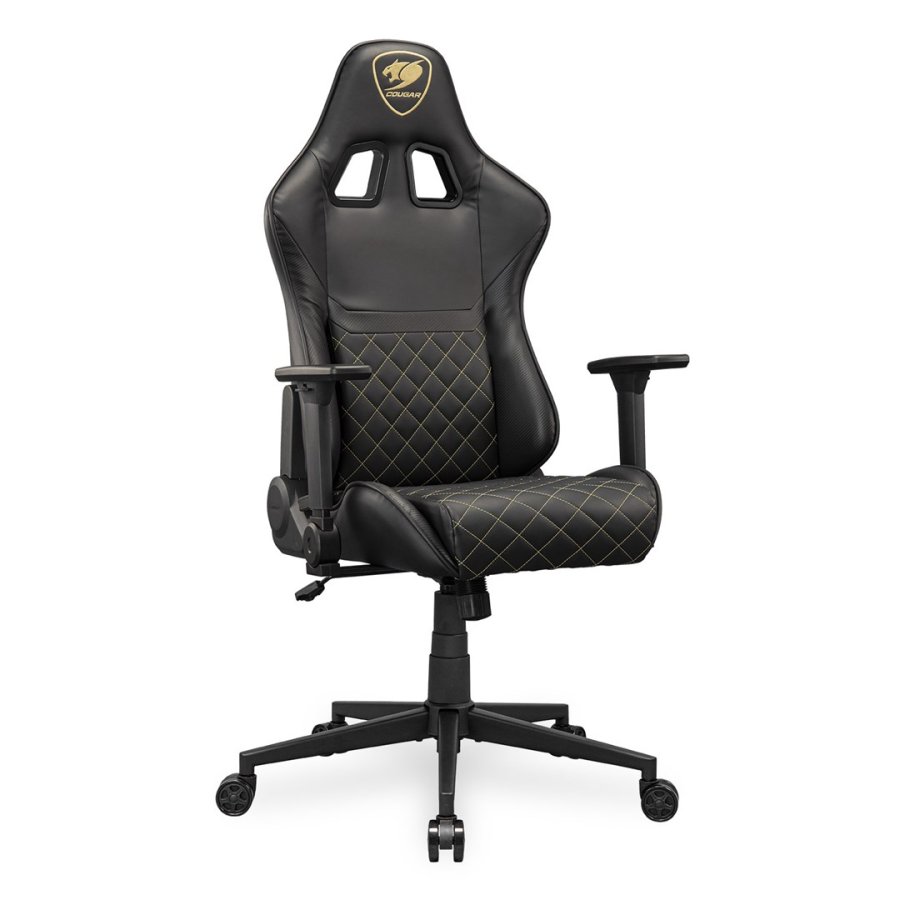 COUGAR CGR-AO2-GLB Universal gamingstol Polstret s�de Sort, Guld #7