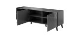 RTV-kabinet ABETO 150x42x52 grafit/blank #2
