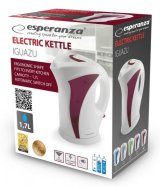 Esperanza EKK018R elkedel 1,7 L 2200 W Rd, Hvid #9